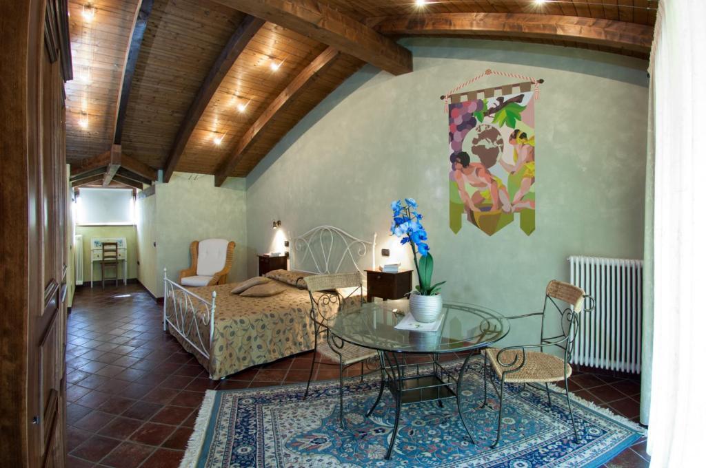 Gasthaus Trattoria Del Bivio Cerretto Langhe Zimmer foto
